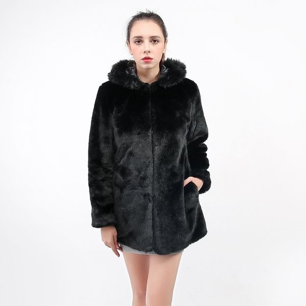fur imitation fur coat mink coat women's hooded korean fur collar medium long 211207, Black
fur imitation fur coat mink coat women's hooded korean fur collar medium long 211207, Black