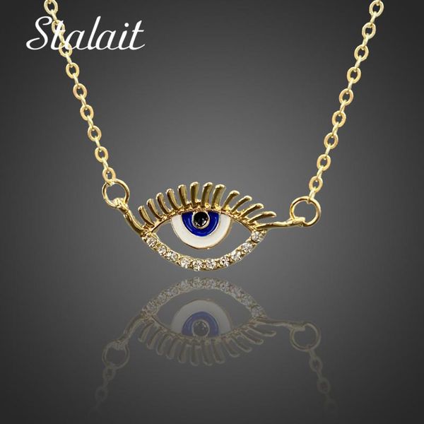 pendant necklaces korean fashion evil eye necklace for women gold color rhinestones o chain accessories jewelry wholesale items, Silver
pendant necklaces korean fashion evil eye necklace for women gold color rhinestones o chain accessories jewelry wholesale items, Silver