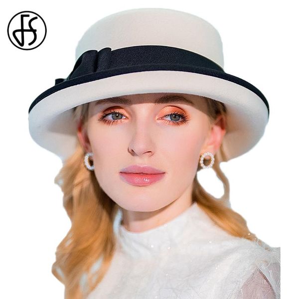 berets fs black white wool felt dome basin curling fedora hats women cloche hat fedoras bowler cap with ribbon bowknot, Blue;gray
berets fs black white wool felt dome basin curling fedora hats women cloche hat fedoras bowler cap with ribbon bowknot, Blue;gray