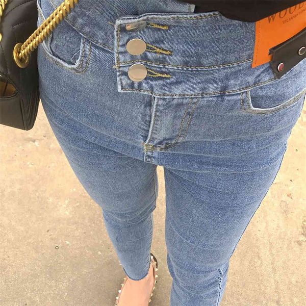 women's jeans unfit jeans with three buttons, high waist, feminine, harajuku style, stretch, korean style pants keeu, Blue
women's jeans unfit jeans with three buttons, high waist, feminine, harajuku style, stretch, korean style pants keeu, Blue