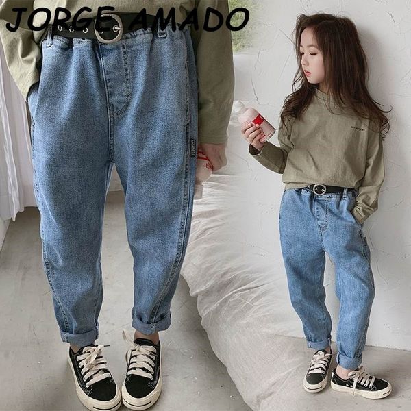 jeans girls high waist loose denim tapered pegged pants long trousers children clothes 4-12y ec112 1aqx, Blue
jeans girls high waist loose denim tapered pegged pants long trousers children clothes 4-12y ec112 1aqx, Blue
