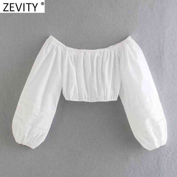 zevity women off shoulder pleats short white shirt female embroidery lantern sleeve blouse roupas chic slim ls9139 210419
zevity women off shoulder pleats short white shirt female embroidery lantern sleeve blouse roupas chic slim ls9139 210419