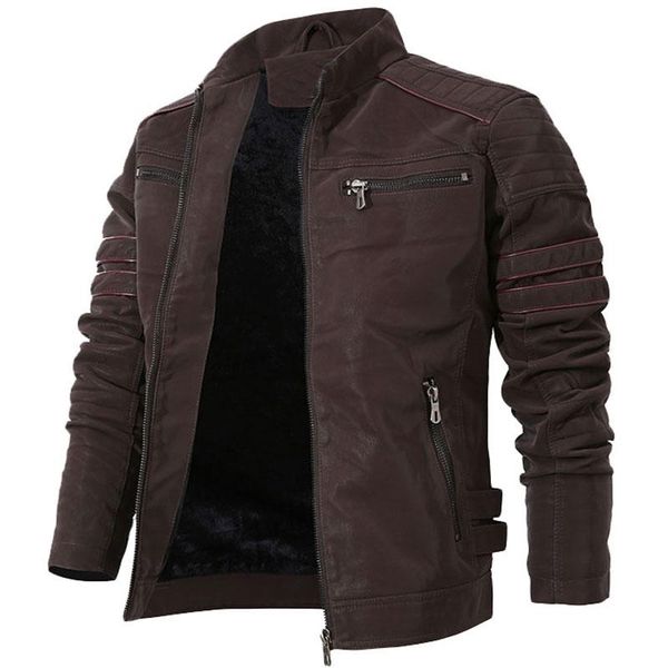 men's fur & faux winter leather jacket men stand collar motorcycle washed retro velour european size mens coats, Black
men's fur & faux winter leather jacket men stand collar motorcycle washed retro velour european size mens coats, Black