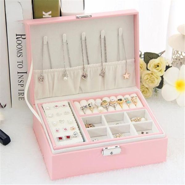 storage boxes & bins 2022lady pu leather jewelry box ring display case portable organizer for necklaces joyeros organizador de joyas
storage boxes & bins 2022lady pu leather jewelry box ring display case portable organizer for necklaces joyeros organizador de joyas