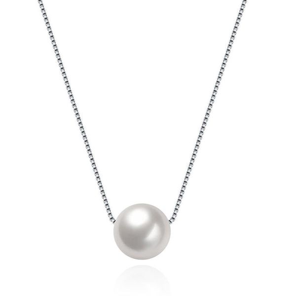 chains fine jewelry real siiver pendant necklace pearl chokers round shape gift for lover, Silver
chains fine jewelry real siiver pendant necklace pearl chokers round shape gift for lover, Silver