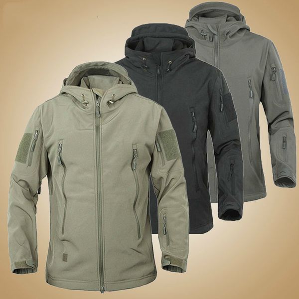 men's jackets military tactical fleece men army polartec windproof softshell man multi pockets hoodie coat rain outerwear we4y, Black;brown
men's jackets military tactical fleece men army polartec windproof softshell man multi pockets hoodie coat rain outerwear we4y, Black;brown