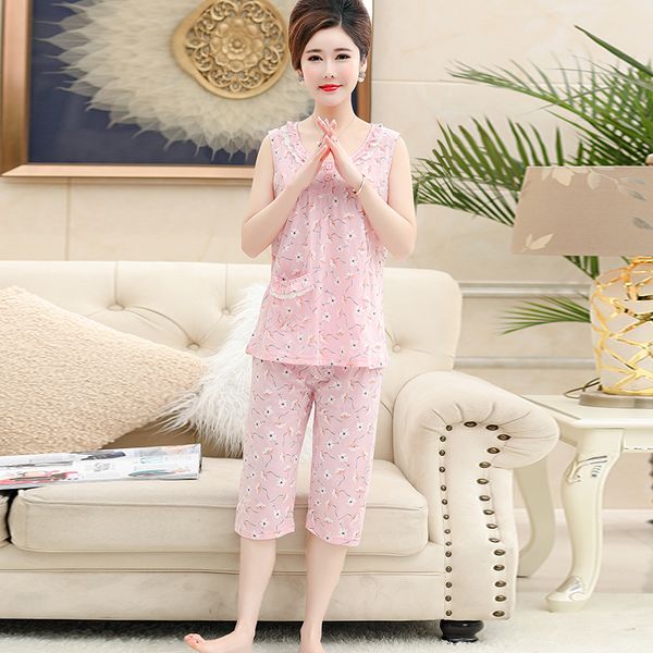 cotton vest cropped trousers pijama for women summer print lace ladies casual set o-neck shortless female homewear plus size 4xl, Black;red
cotton vest cropped trousers pijama for women summer print lace ladies casual set o-neck shortless female homewear plus size 4xl, Black;red