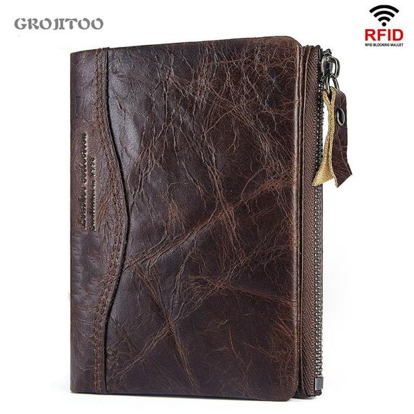 men wallet leather short anti rfid theft brush women double zipper card coin purse wallets, Red;black
men wallet leather short anti rfid theft brush women double zipper card coin purse wallets, Red;black