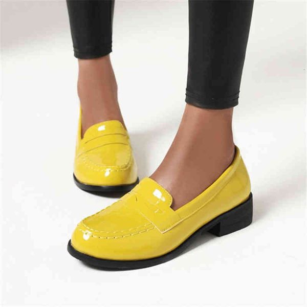 dress shoes pxelena spring women low heels loafers slip on patent leather casual comfort daily work purple yellow plus size b5po, Black
dress shoes pxelena spring women low heels loafers slip on patent leather casual comfort daily work purple yellow plus size b5po, Black
