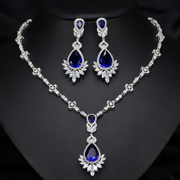 earrings & necklace bride wedding dress zircon chain + item accessories women's and two-piece set, Silver
earrings & necklace bride wedding dress zircon chain + item accessories women's and two-piece set, Silver