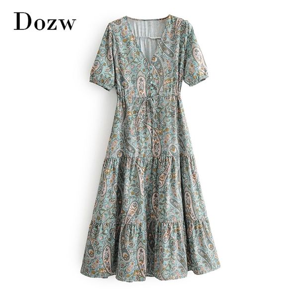 bohemian v neck summer midi dress women short sleeve casual long es ladies a line split vintage beach sundress 210515, Black;gray
bohemian v neck summer midi dress women short sleeve casual long es ladies a line split vintage beach sundress 210515, Black;gray
