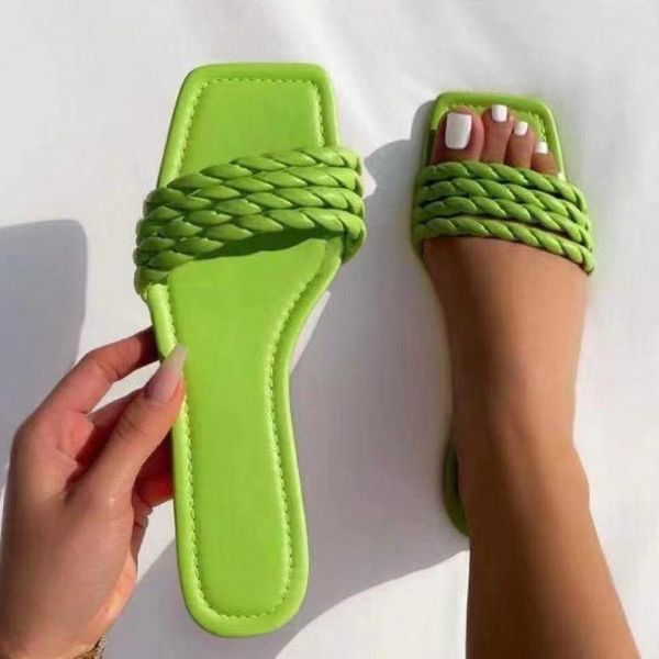 slippers 2021 summer flat square head ytmtloy women's shoes solid color weaving house ladies sandals zapatillas casa mujer, Black
slippers 2021 summer flat square head ytmtloy women's shoes solid color weaving house ladies sandals zapatillas casa mujer, Black