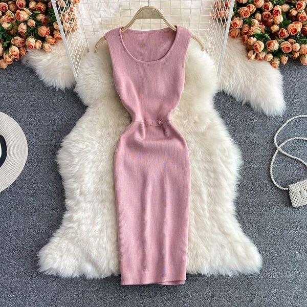 casual dresses girl knit vest dress 2021 summer sleeveless bodycon women slim elastic tight knitted hip wrap, Black;gray
casual dresses girl knit vest dress 2021 summer sleeveless bodycon women slim elastic tight knitted hip wrap, Black;gray