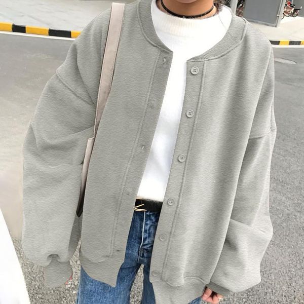 women's jackets oversized women harajuku sweatshirts hoodies 2022 spring autumn long sleeve button outwears casual solid loose street, Black;brown
women's jackets oversized women harajuku sweatshirts hoodies 2022 spring autumn long sleeve button outwears casual solid loose street, Black;brown