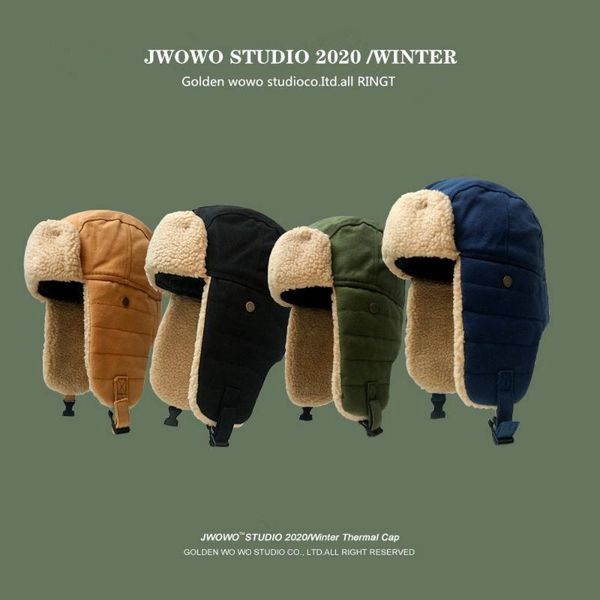 warm bomber hats earflap russian hat men women ear flap winter windproof cycling skiing skating snow caps & masks, Black
warm bomber hats earflap russian hat men women ear flap winter windproof cycling skiing skating snow caps & masks, Black