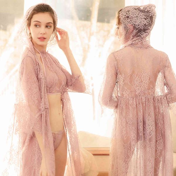 women's sleepwear transparent intimates women robes female lace bathrobes spring and summer lingerie sets pajamas eerd, Black;red
women's sleepwear transparent intimates women robes female lace bathrobes spring and summer lingerie sets pajamas eerd, Black;red