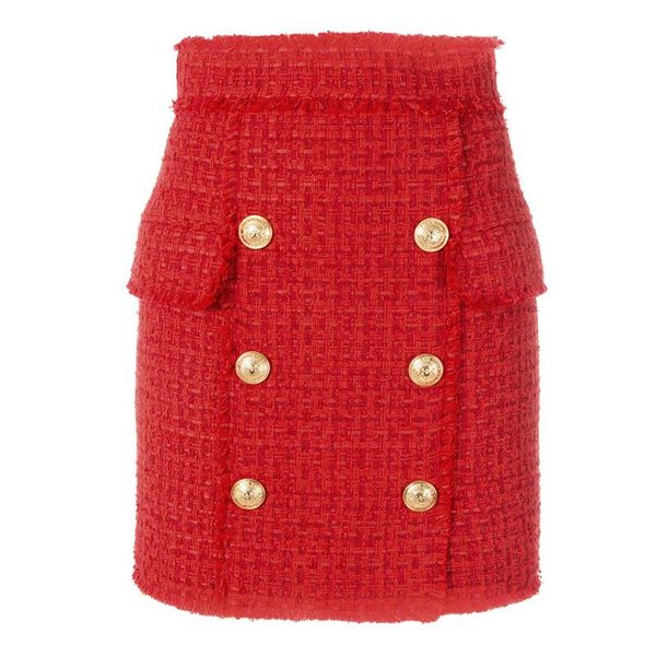 skirts excellent quality designer stylish skirt for women lion buttons embellished tassel tweed wool mini, Black
skirts excellent quality designer stylish skirt for women lion buttons embellished tassel tweed wool mini, Black