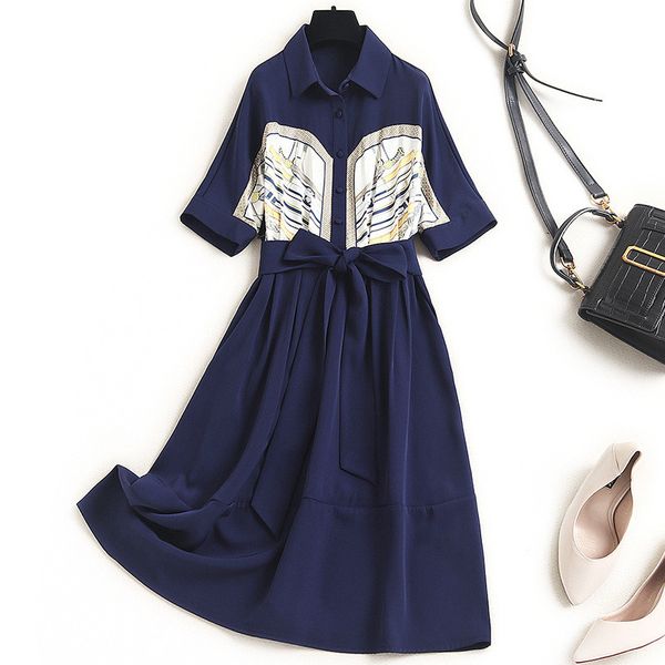 two piece dress summer fashion runway designers turn down collar print shirt dressed women's fashionable casual bathrobe party f7q6, White
two piece dress summer fashion runway designers turn down collar print shirt dressed women's fashionable casual bathrobe party f7q6, White