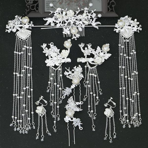 party masks retro ancient costume headdress female hanfu tassel hairpin super fairy kanzashi chinese style hair ornaments bridal headpiece
party masks retro ancient costume headdress female hanfu tassel hairpin super fairy kanzashi chinese style hair ornaments bridal headpiece