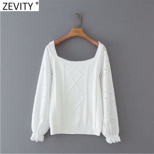 women hollow out embroidery long sleeve patchwork crochet knitting sweater female chic off shoulder pullovers s627 210416, White;black
women hollow out embroidery long sleeve patchwork crochet knitting sweater female chic off shoulder pullovers s627 210416, White;black