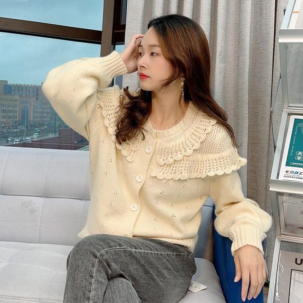 women's jackets 2021 autumn outfit knitting cardigan round neck long sleeve sweater han edition dress temperament coat, Black;brown
women's jackets 2021 autumn outfit knitting cardigan round neck long sleeve sweater han edition dress temperament coat, Black;brown
