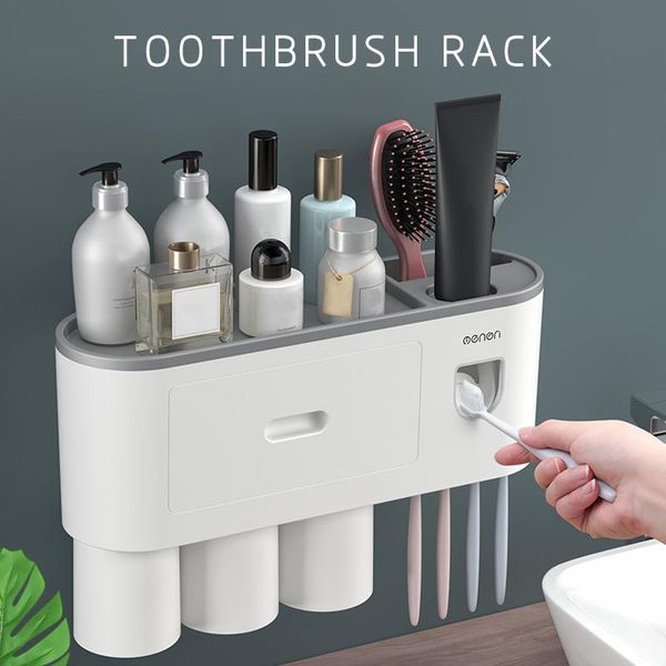 magnetic toothbrush holder adsorption automatic inverted toothpaste squeezer dispenser makeup storage rack bathroom accessories holders
magnetic toothbrush holder adsorption automatic inverted toothpaste squeezer dispenser makeup storage rack bathroom accessories holders