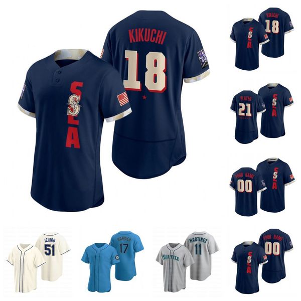 24 ken griffey jr. 2021 all-star game baseball jersey mitch haniger ichiro edgar martinez mallex smith dee gordon marco gonzales, Blue;black
24 ken griffey jr. 2021 all-star game baseball jersey mitch haniger ichiro edgar martinez mallex smith dee gordon marco gonzales, Blue;black