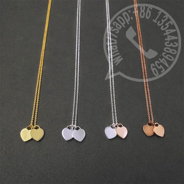 chains s925 sterling silver necklace fashion double heart pendant lady charm exquisite jewelry gifts
chains s925 sterling silver necklace fashion double heart pendant lady charm exquisite jewelry gifts