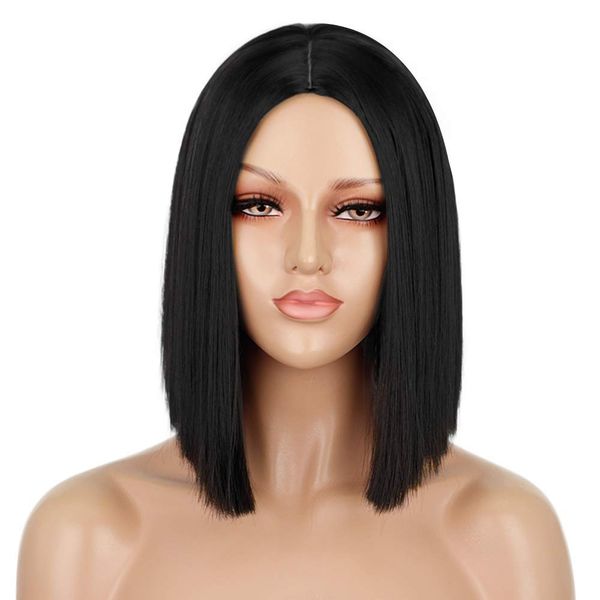 synthetic short bob wig for women none lace frontal wigs middle part straight hair 10 12 14 inche wig for daily wearfactory direct, Black
synthetic short bob wig for women none lace frontal wigs middle part straight hair 10 12 14 inche wig for daily wearfactory direct, Black