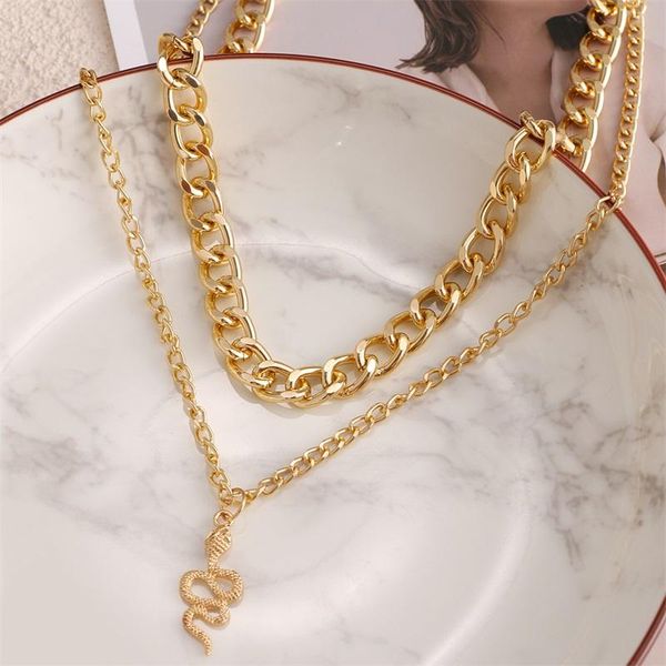 chains korean fashion chained pendant necklaces for women gold color snake round shape drop necklace on the neck indie female jewelry, Silver
chains korean fashion chained pendant necklaces for women gold color snake round shape drop necklace on the neck indie female jewelry, Silver