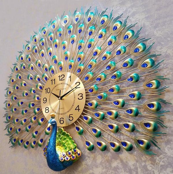 modern design peacock wall clock home decor watch living room bedroom mute metal digital clocks
modern design peacock wall clock home decor watch living room bedroom mute metal digital clocks