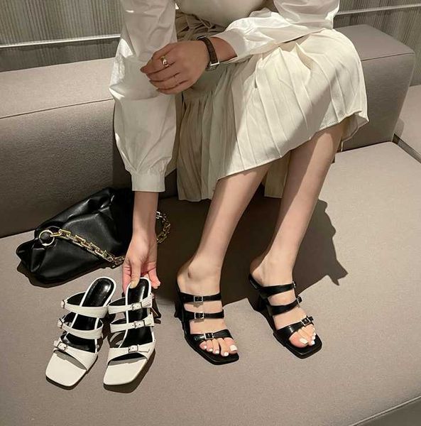 sandals women's high heel european and american fashion shoes summer belt buckle square heeled, Black
sandals women's high heel european and american fashion shoes summer belt buckle square heeled, Black