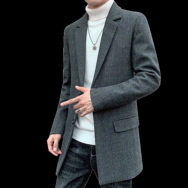 men's trench coats winter gray mens woolen plaid coat, fashion business casual long coat s-3xl men jacket, Tan;black
men's trench coats winter gray mens woolen plaid coat, fashion business casual long coat s-3xl men jacket, Tan;black