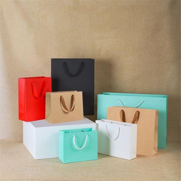 gift wrap 10pcs paper festival bag shopping clothes bags diy multifunction candy color black/white/red kraft with handle
gift wrap 10pcs paper festival bag shopping clothes bags diy multifunction candy color black/white/red kraft with handle