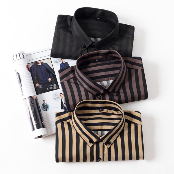 men's casual shirts 2021 four seasons shirt long sleeve hawaiian single breasted stripe print dress large size black 5xl, White;black
men's casual shirts 2021 four seasons shirt long sleeve hawaiian single breasted stripe print dress large size black 5xl, White;black