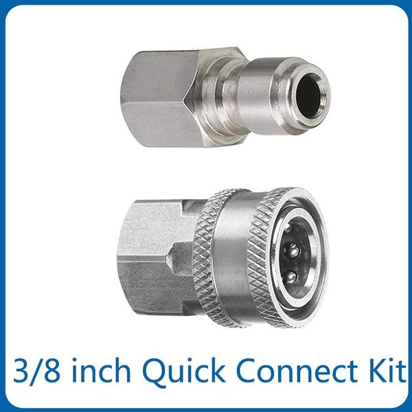 water gun & snow foam lance 5000 psi 3/8 inch quick connect kit, female fitting, stainless steel, pressure washer high tools adapter set
water gun & snow foam lance 5000 psi 3/8 inch quick connect kit, female fitting, stainless steel, pressure washer high tools adapter set