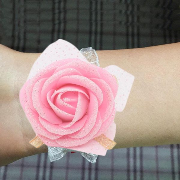 decorative flowers & wreaths glitter pink wrist corsage bridesmaid sisters hand artificial white bridal bracelet for wedding party decor pro
decorative flowers & wreaths glitter pink wrist corsage bridesmaid sisters hand artificial white bridal bracelet for wedding party decor pro