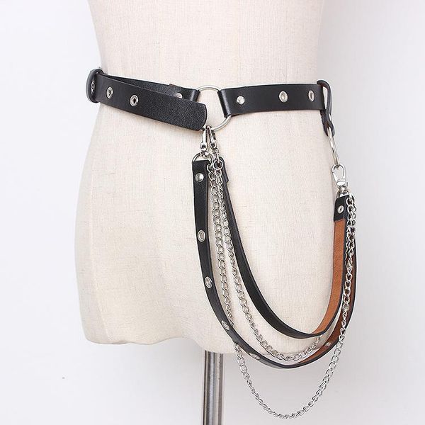 belts 2021 dark wind belt street punk pu leather waist chain metal eye hip hop personality female, Black;brown
belts 2021 dark wind belt street punk pu leather waist chain metal eye hip hop personality female, Black;brown