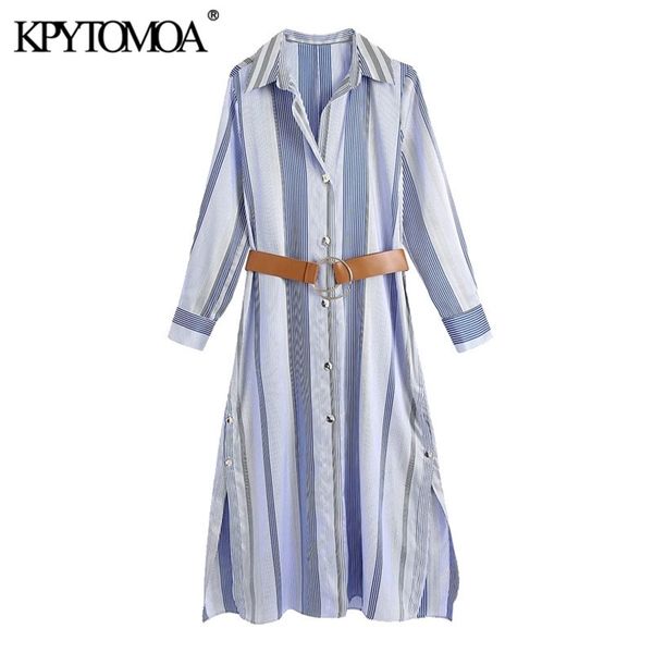 women chic fashion with belt striped midi shirt dress vintage long sleeve side vents female dresses vestidos mujer 210421, Black;gray
women chic fashion with belt striped midi shirt dress vintage long sleeve side vents female dresses vestidos mujer 210421, Black;gray