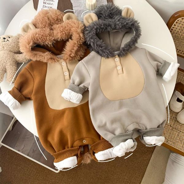 jumpsuits winter infant baby clothing boys girls jumpsuit long-sleeved hooded romper snowsuit 3-36m cute cartoon lion outerwear, Blue
jumpsuits winter infant baby clothing boys girls jumpsuit long-sleeved hooded romper snowsuit 3-36m cute cartoon lion outerwear, Blue