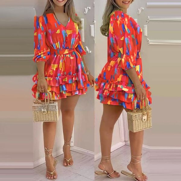 casual dresses 2021 dress vacation women v-neck layered ruffles frill hem, Black;gray
casual dresses 2021 dress vacation women v-neck layered ruffles frill hem, Black;gray