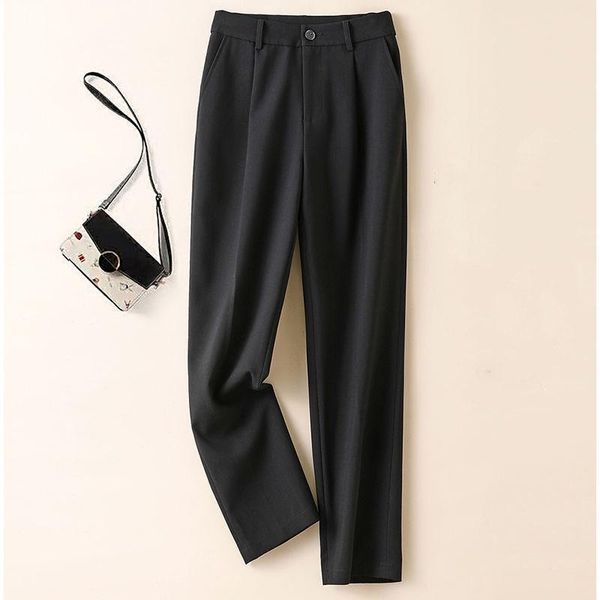 women pants fashion spring 2021 vintage high waist zipper casual loose office straight harem female trousers a345 women's & capris, Black;white
women pants fashion spring 2021 vintage high waist zipper casual loose office straight harem female trousers a345 women's & capris, Black;white
