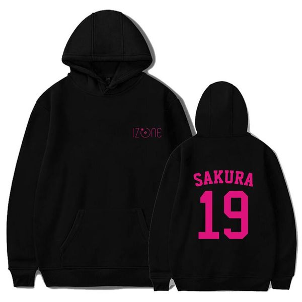 women's hoodies & sweatshirts izone chaeyeon sakura iz*one print long sleeve hooded sweatshirt itself kpop hoody oversize pullovers pg0, Black
women's hoodies & sweatshirts izone chaeyeon sakura iz*one print long sleeve hooded sweatshirt itself kpop hoody oversize pullovers pg0, Black