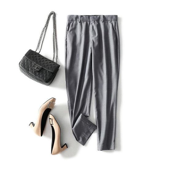 women's pants & capris 2021 spring / summer classic ol style simple nine points thin section two-color trousers, Black;white
women's pants & capris 2021 spring / summer classic ol style simple nine points thin section two-color trousers, Black;white