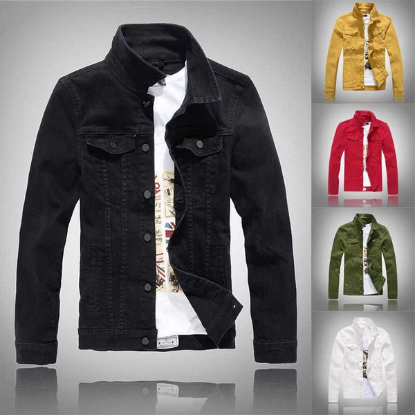 men's jackets ly korean style fashion solid color denim jacket men casual women coat streetwear designer chaqueta rj9i v4ve, Black;brown
men's jackets ly korean style fashion solid color denim jacket men casual women coat streetwear designer chaqueta rj9i v4ve, Black;brown