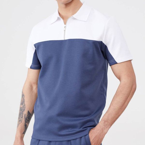 brilliant pattern men's zipper polo shirt comfortable breathable fashionable cool daily travel work party, White;black
brilliant pattern men's zipper polo shirt comfortable breathable fashionable cool daily travel work party, White;black