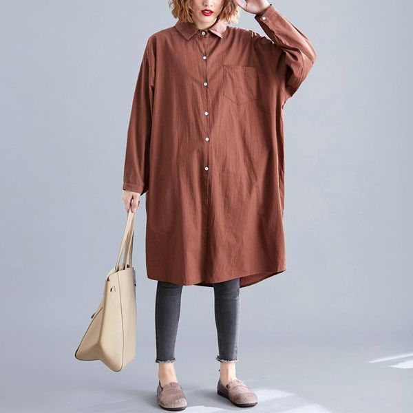 women's blouses & shirts women full sleeve loose slim long covered inlly fat blouse shirt army green brown sky blue navy wine red 9247, White
women's blouses & shirts women full sleeve loose slim long covered inlly fat blouse shirt army green brown sky blue navy wine red 9247, White