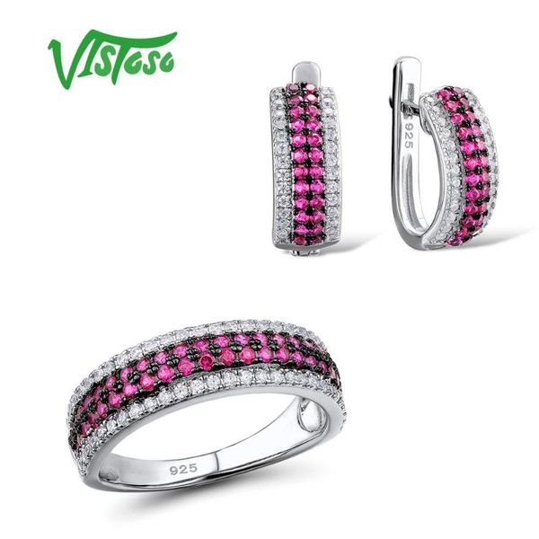 bracelet, earrings & necklace vistoso jewelry sets for woman created ruby white cz stones set ring 925 sterling silver fashion fine, Black
bracelet, earrings & necklace vistoso jewelry sets for woman created ruby white cz stones set ring 925 sterling silver fashion fine, Black