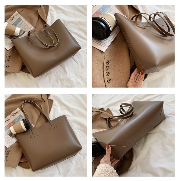 texture female 2021 new fashion simple korean single shoulder commuting three piece tote bag, Black;red
texture female 2021 new fashion simple korean single shoulder commuting three piece tote bag, Black;red