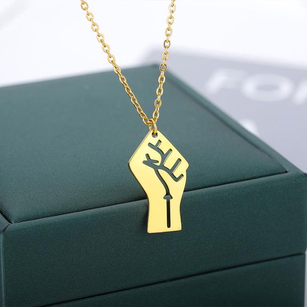 pendant necklaces fist symbol for women stainless steel gold silver color necklace 2021 trend jewelry aesthetic gift colar
pendant necklaces fist symbol for women stainless steel gold silver color necklace 2021 trend jewelry aesthetic gift colar